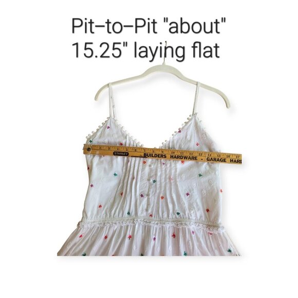 Tessora Sleeveless Romantic Boho Embroidered Maxi Dress M - Picture 8 of 10